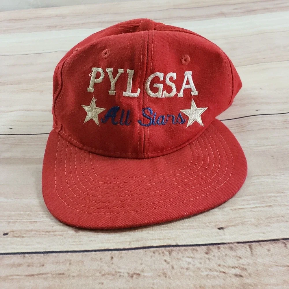 VINTAGE New Era PYL GSA All Stars‎ Hat Cap Red California Fastpitch Softball